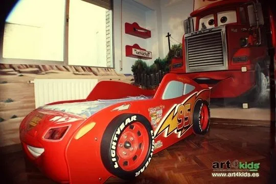 Habitación infantil Rayo McQueen | Decoideas.Net Habitación infantil Rayo McQueen | Decoideas.Net