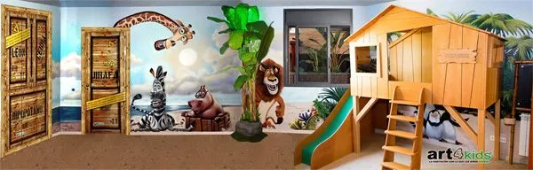 Habitación temática Jungla | Decoideas.Net