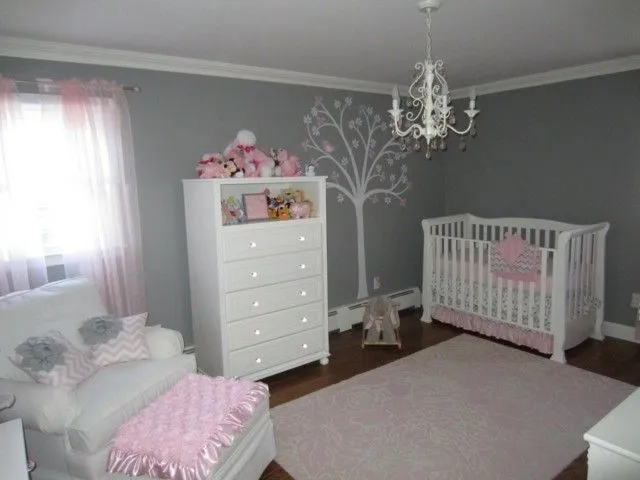 habitaciones-bebe-chica-rosa- ...