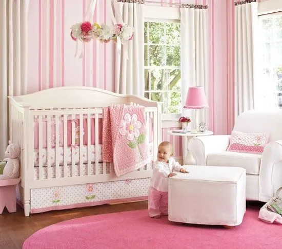 Habitaciones para bebé niña - Dormitorios colores y estilos