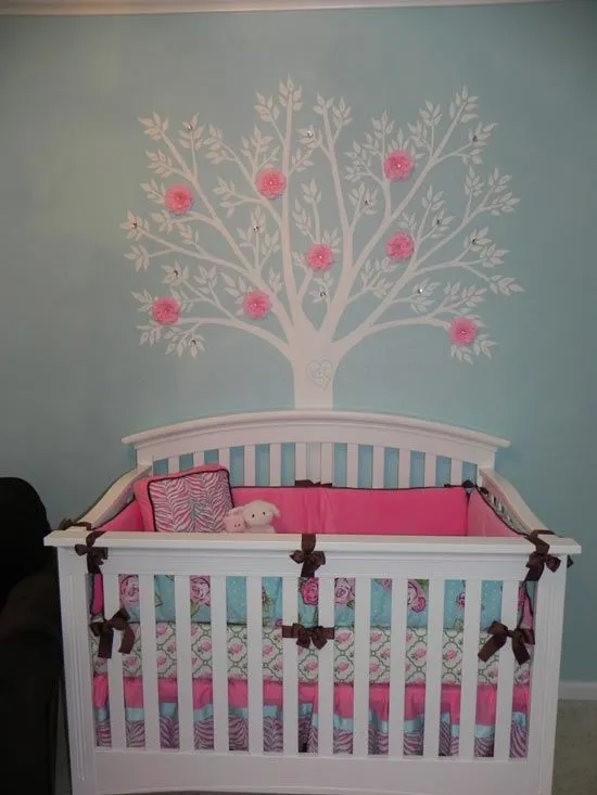 Habitaciones de bebés decoradas con árboles | Decoideas.Net Habitaciones de bebés decoradas con árboles | Decoideas.Net