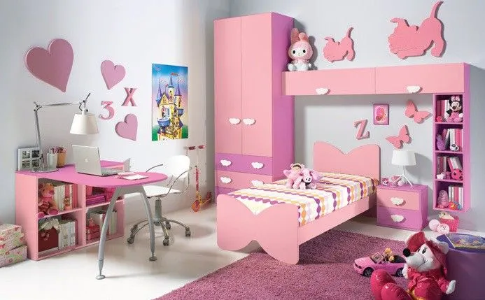 Habitaciones con estilo: DORMITORIOS DE NIÑA EN ROSA Y LILA