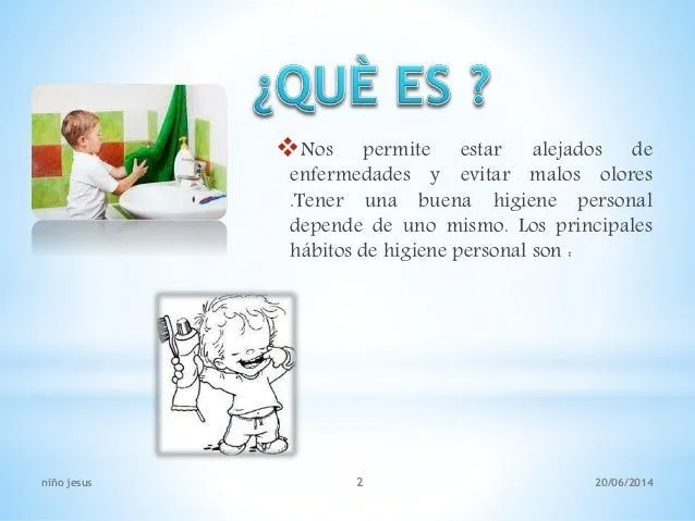 Los habitos de higiene