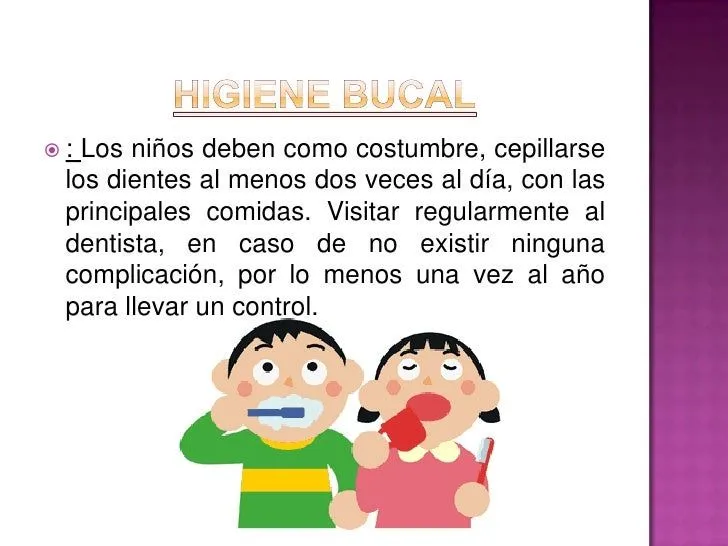 Hábitos de higiene y salud en los niños