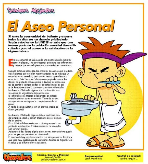 Los hábitos saludables en la infancia: El aseo personal Los hábitos saludables en la infancia: El aseo personal