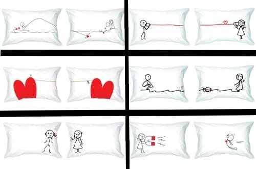 HOY HABLAMOS DE...: Almohadas románticas...