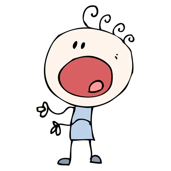 Hablando de dibujos animados de niño — Vector stock ... Hablando de dibujos animados de niño — Vector stock ...