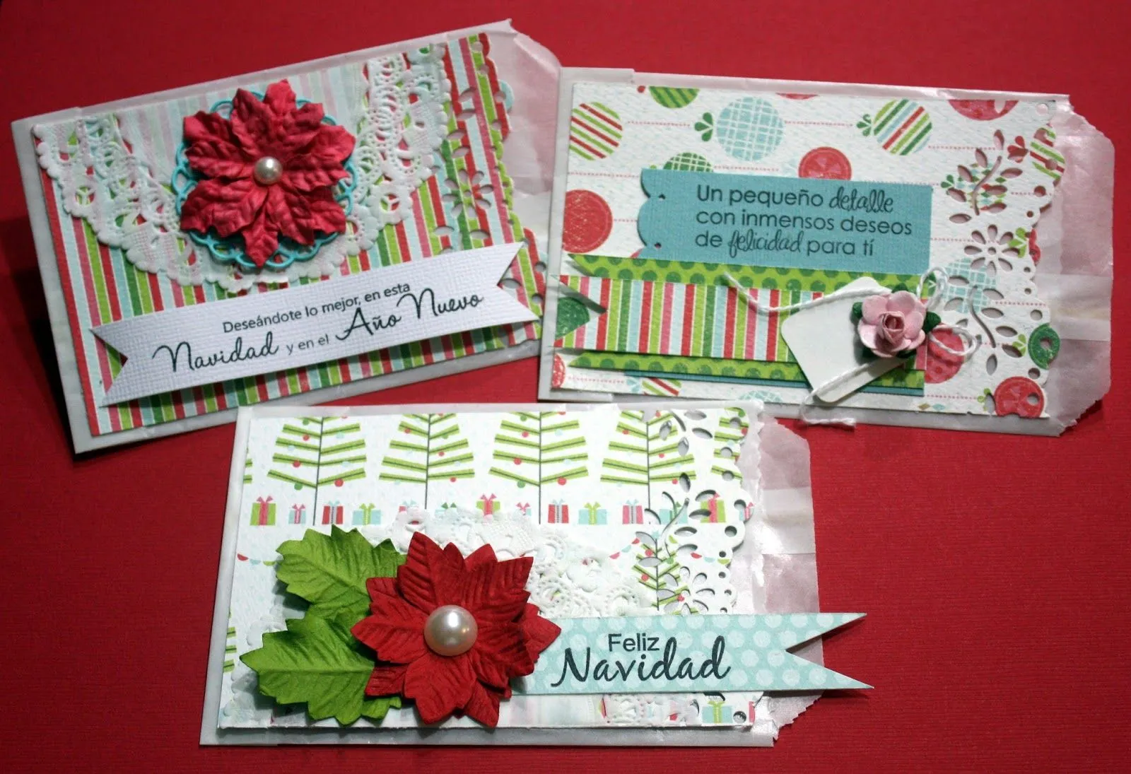Tarjetas navidad scrapBook - Imagui