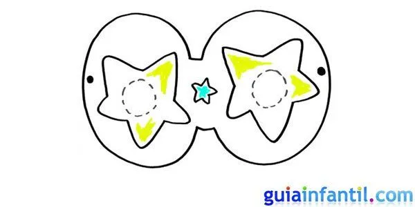 Cómo hacer, paso a paso, un antifaz de estrellas