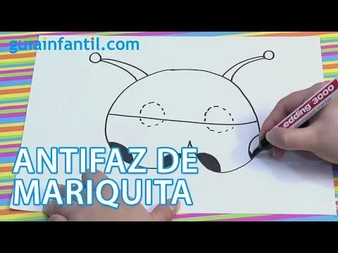 Cómo hacer, paso a paso, un antifaz de mariquita