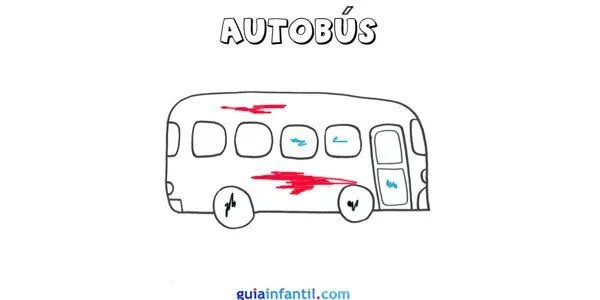 Cómo hacer, paso a paso, un dibujo de un autobús