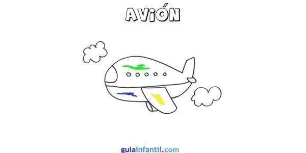 Como dibujar un avion facil - Imagui