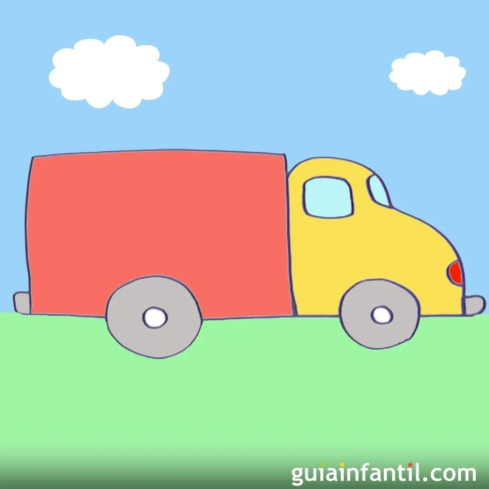 Cómo hacer, paso a paso, un dibujo de un camión Cómo hacer, paso a paso, un dibujo de un camión