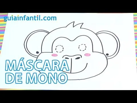 Cómo dibujar una máscara de mono para niños - YouTube