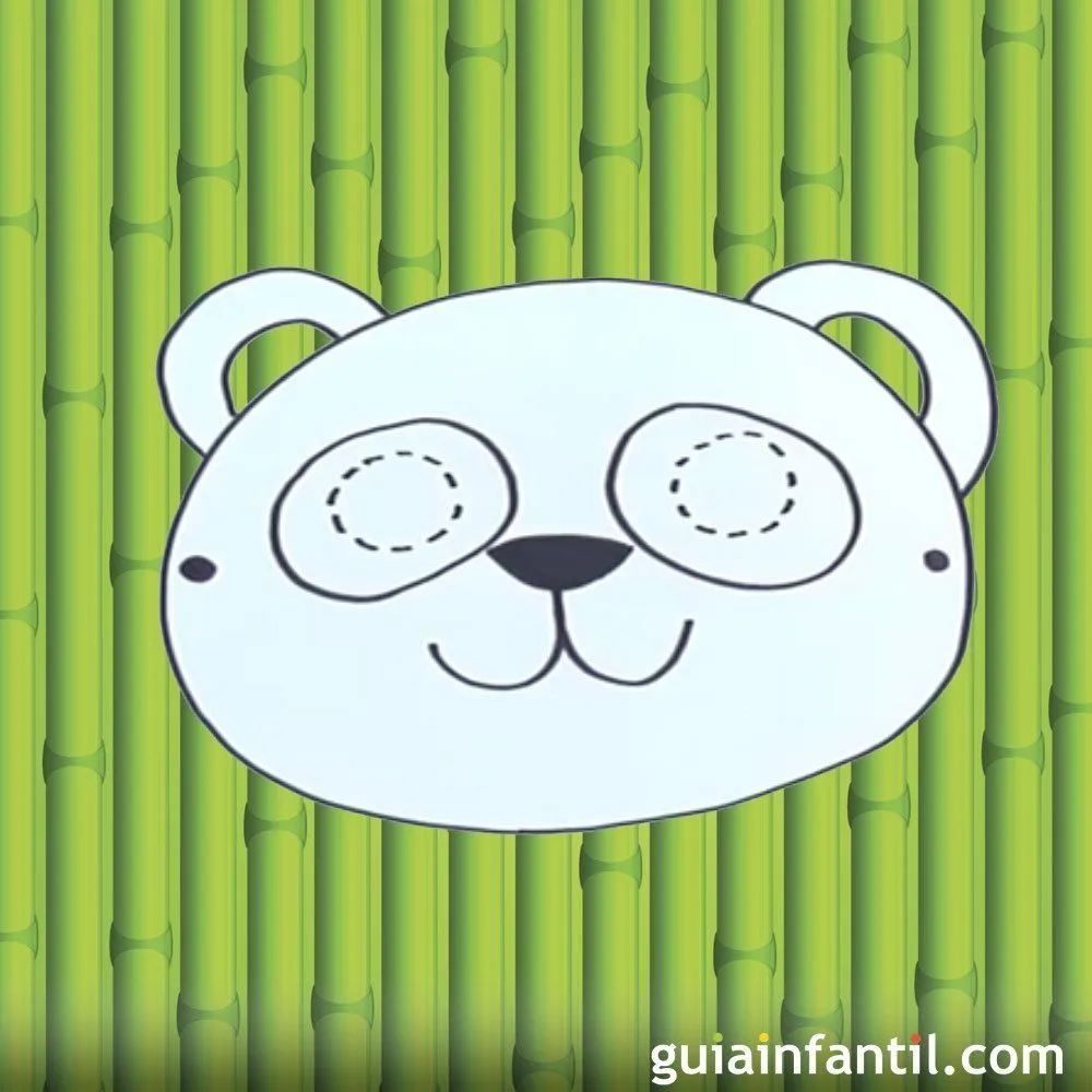 Cómo hacer, paso a paso, una máscara de oso panda