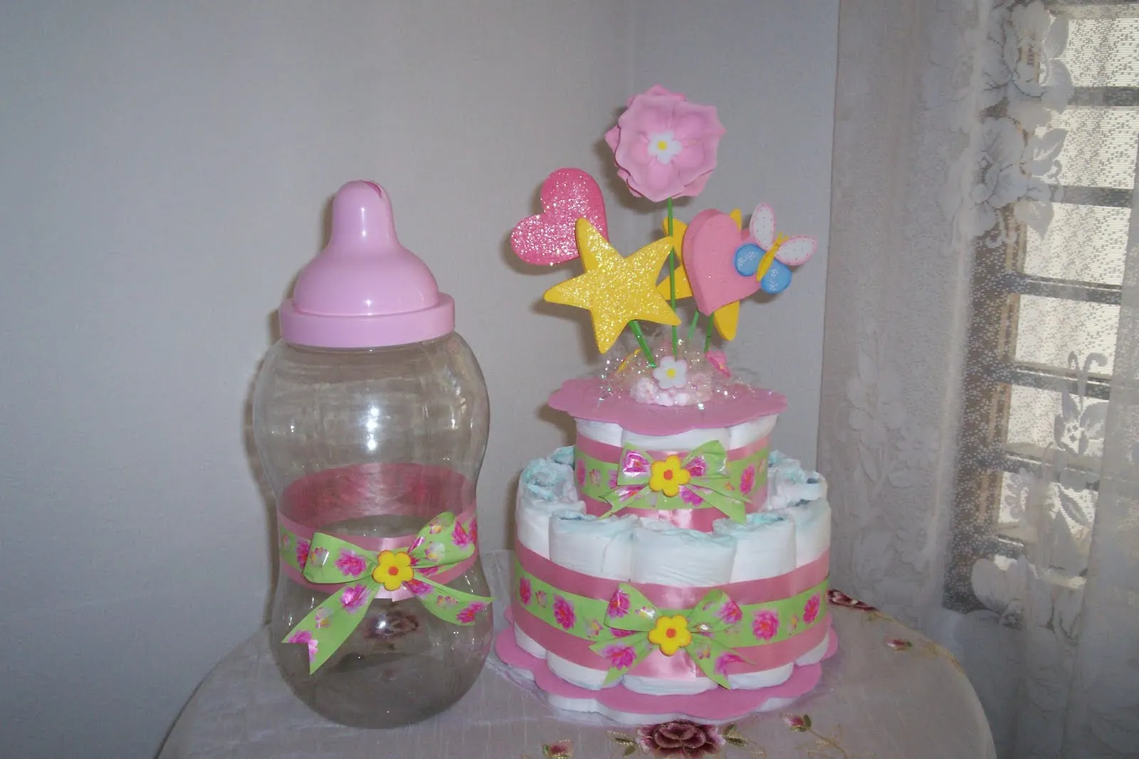  ... hacerle juego al pastel decore este tetero ., para decorar la mesa