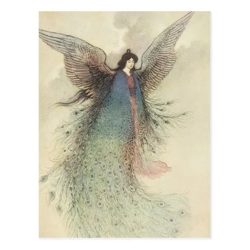 La hada japonesa del vintage, está en la luna a la postal | Zazzle La hada japonesa del vintage, está en la luna a la postal | Zazzle