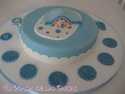 El Hada de las Tartas: TARTA PARA EL BAUTIZO DE CARLOS El Hada de las Tartas: TARTA PARA EL BAUTIZO DE CARLOS