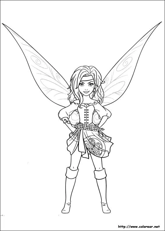 Dibujos para colorear de Tinker Bell : Hadas y piratas Dibujos para colorear de Tinker Bell : Hadas y piratas