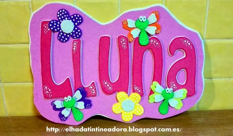 El hada tintineadora: Letrero con nombre para niños o bebés El hada tintineadora: Letrero con nombre para niños o bebés