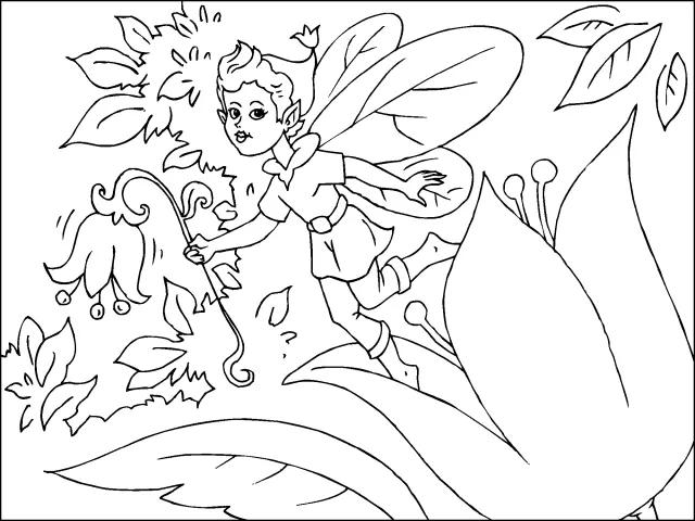 Hadas y duendes para colorear - 14 fotos e imágenes gratis - Imagui