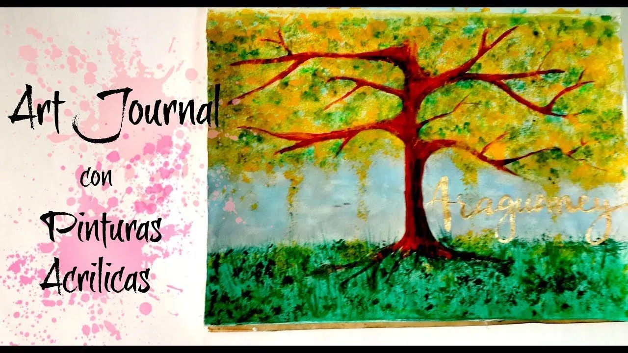 Hagamos un Araguaney con Pinturas Acrílicas - Art Journal - YouTube Hagamos un Araguaney con Pinturas Acrílicas - Art Journal - YouTube