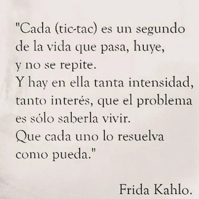 Hagas lo que hagas que sea porque te hace feliz. — Yo de momento ...