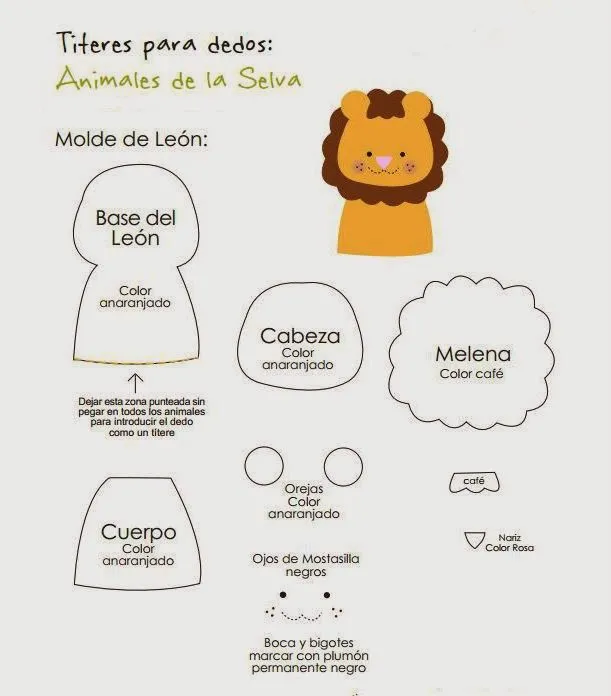 Hakuna Matata: Títeres de animales de la selva de goma Eva para ... Hakuna Matata: Títeres de animales de la selva de goma Eva para ...