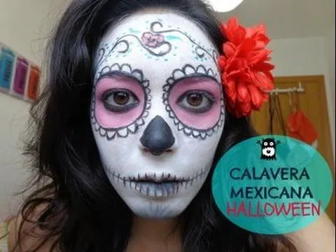 Halloween: Calavera mexicana (Sugar Skull) | Maquillaje FÁCIL ...