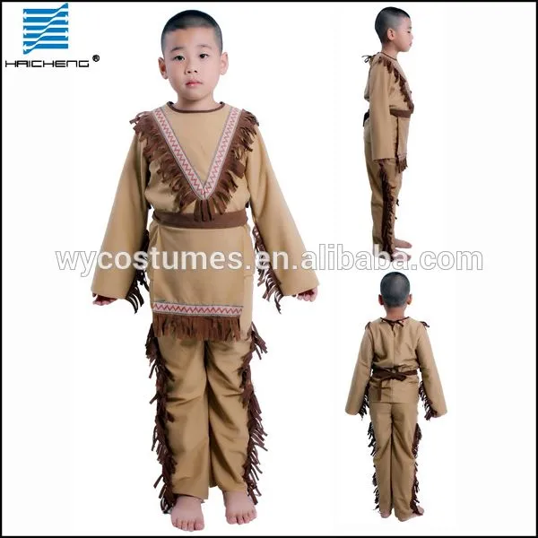 De Halloween carnaval cosplay desgaste niño tribal traje indio ...