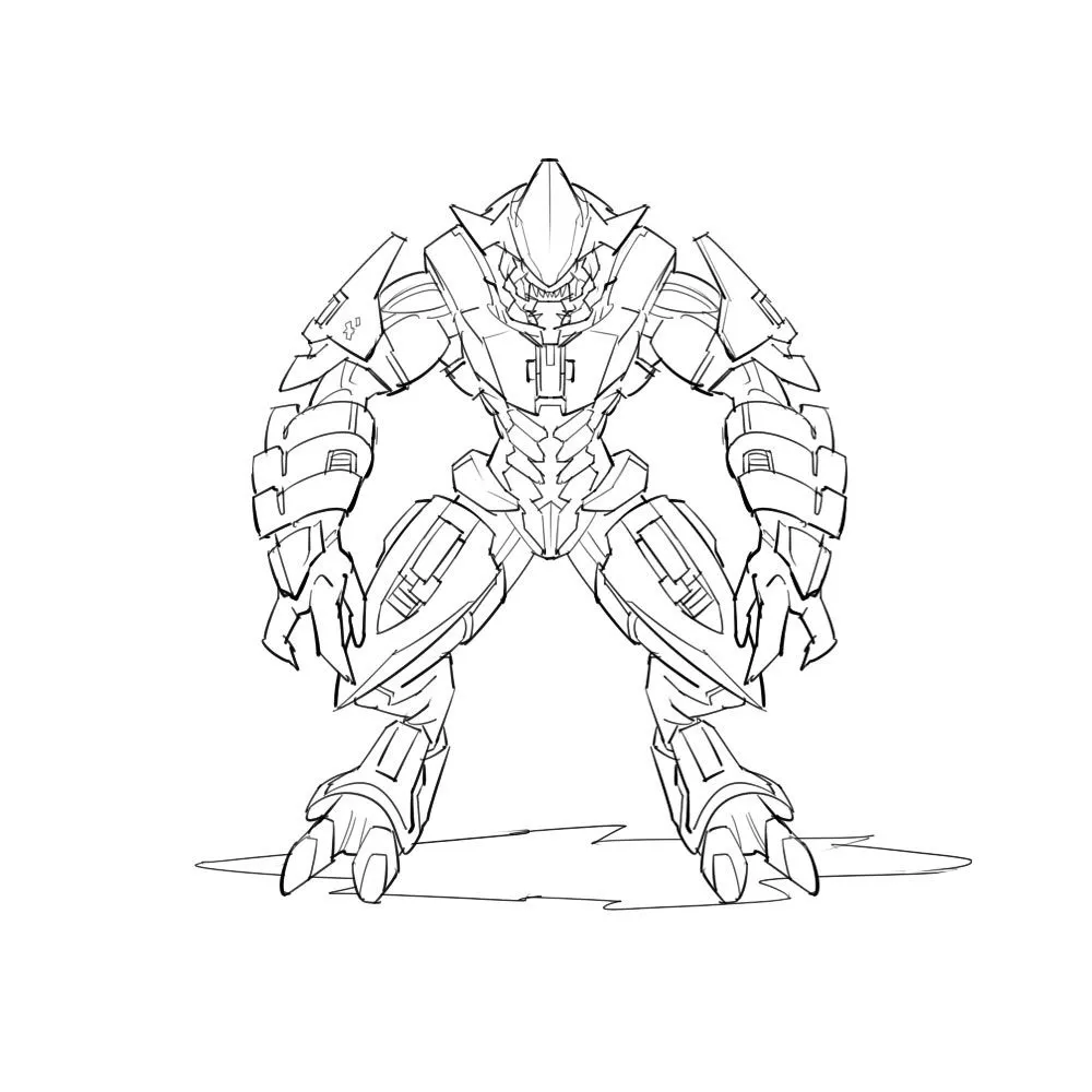 halo arbiter Colouring Pages
