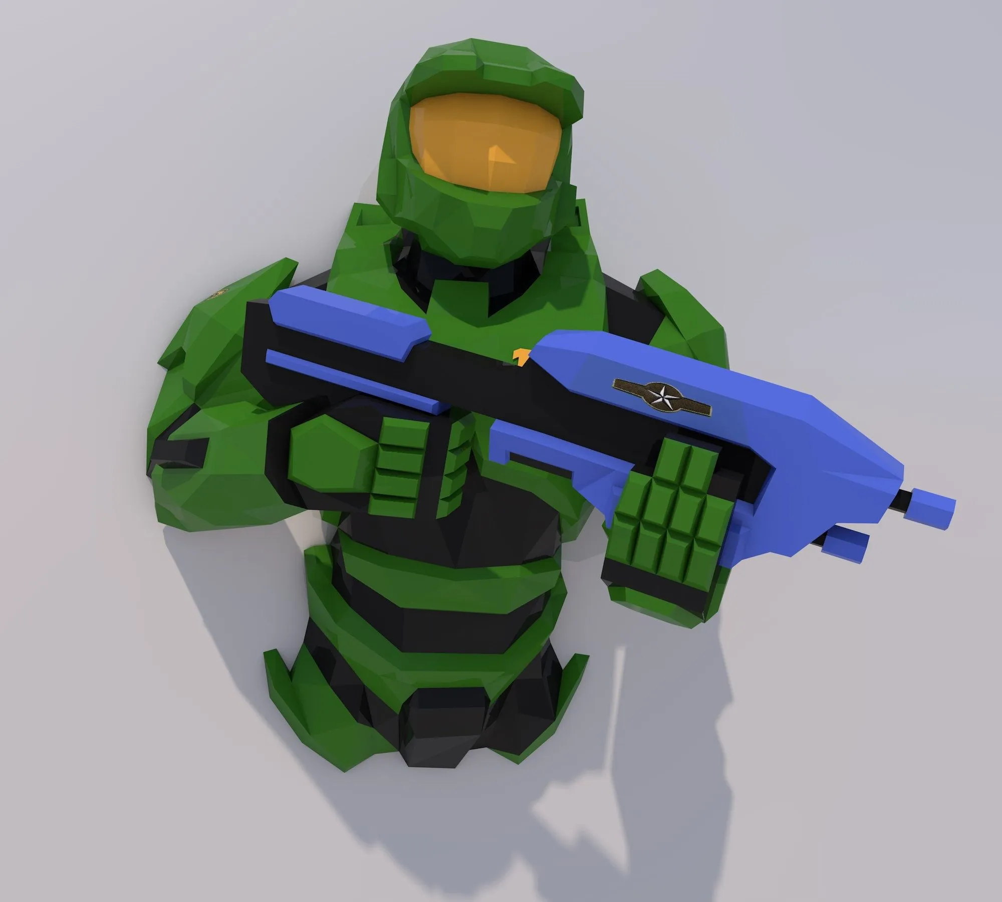 Halo Jefe Maestro Papercraft PDF Template DIY 3d Model - Etsy México