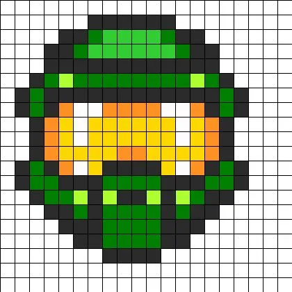 Halo Mask Perler Bead Pattern / Bead Sprite | Perler | Pinterest ...