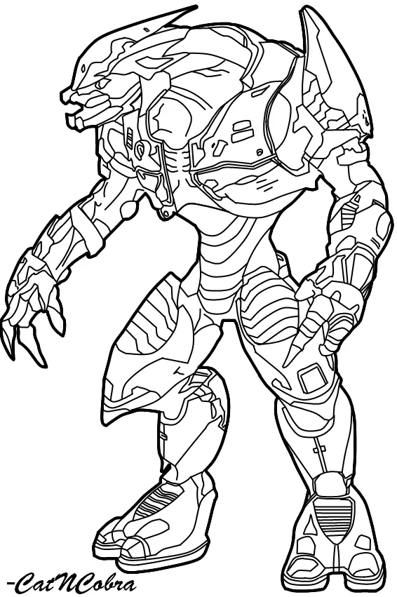 Dibujo de halo para colorear - Imagui