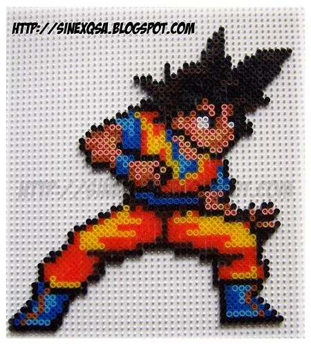 Hama bead Goku by sinexqsa on DeviantArt