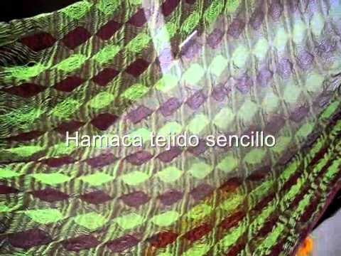 Hamaca tejido petatillo - YouTube