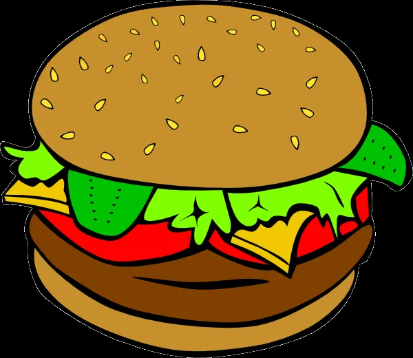 Hamburguer clip art - vector clip art online, royalty free ... Hamburguer clip art - vector clip art online, royalty free ...