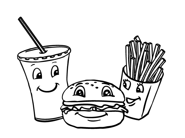 Encuentra aquí dibujos de alimentos para colorear, pintar e ...