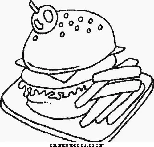 Hamburguesa-con-patatas-fritas ...