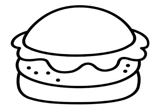 HAMBURGUESAS COLOREAR DIBUJOS | Dibujos para colorear