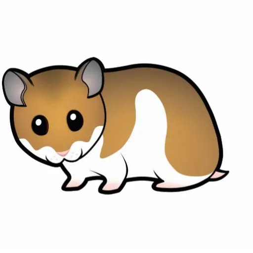 Hámster del sirio del dibujo animado imán fotoescultura | Zazzle
