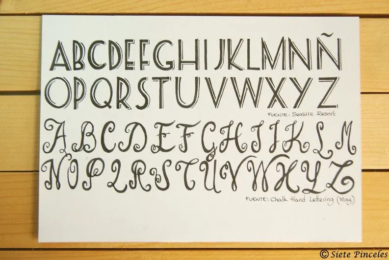 Hand Lettering 2: aprendiendo caligrafía | Siete Pinceles Hand Lettering 2: aprendiendo caligrafía | Siete Pinceles
