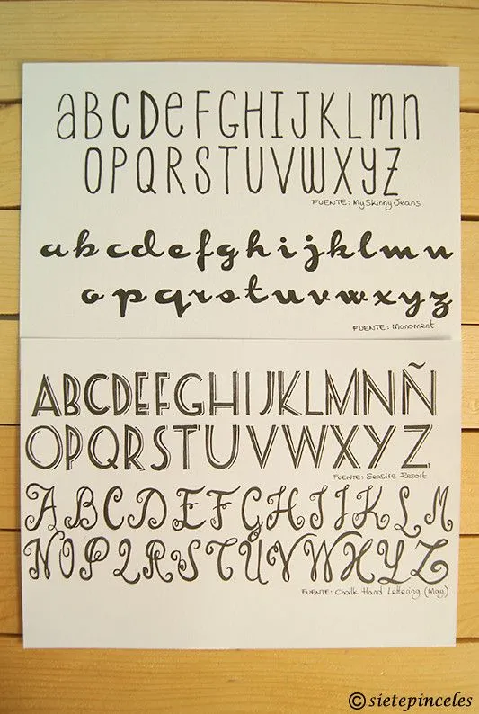 Hand Lettering 3: aprendiendo caligrafía | Siete Pinceles Hand Lettering 3: aprendiendo caligrafía | Siete Pinceles
