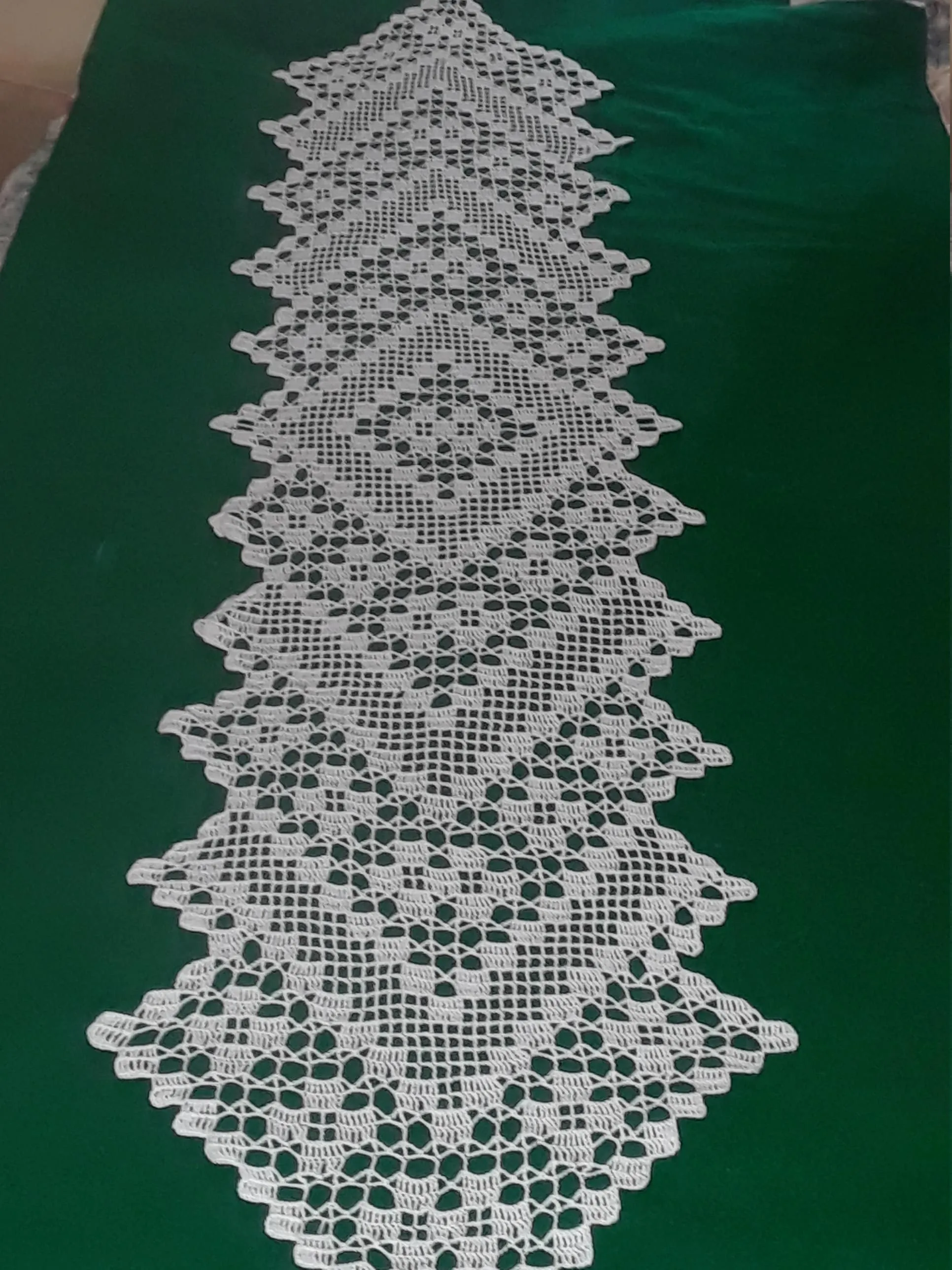 Hand Made Crochet Table Runner. - Etsy UK