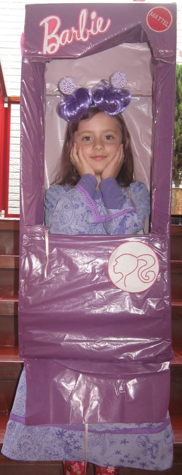 Handy Mom: Disfraz Barbie en la caja
