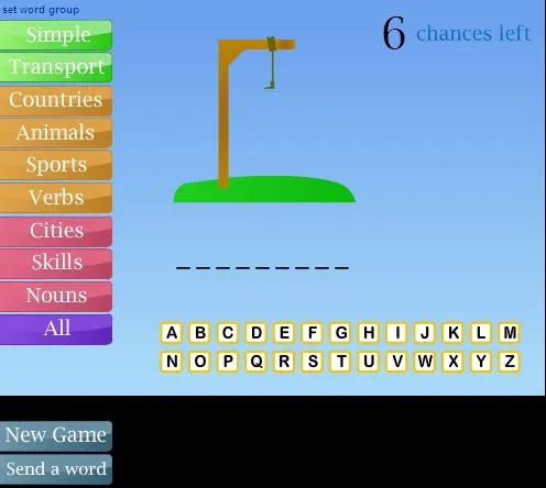 Hangman", juego didáctico en inglés - Didactalia: material educativo