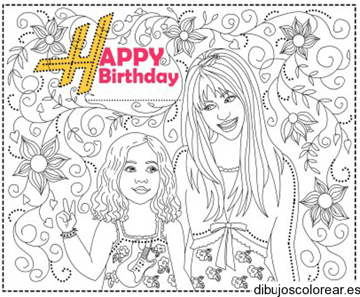 Hannah Montana | Dibujos para Colorear