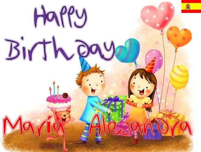 Feliz cumpleaños María - Imagui