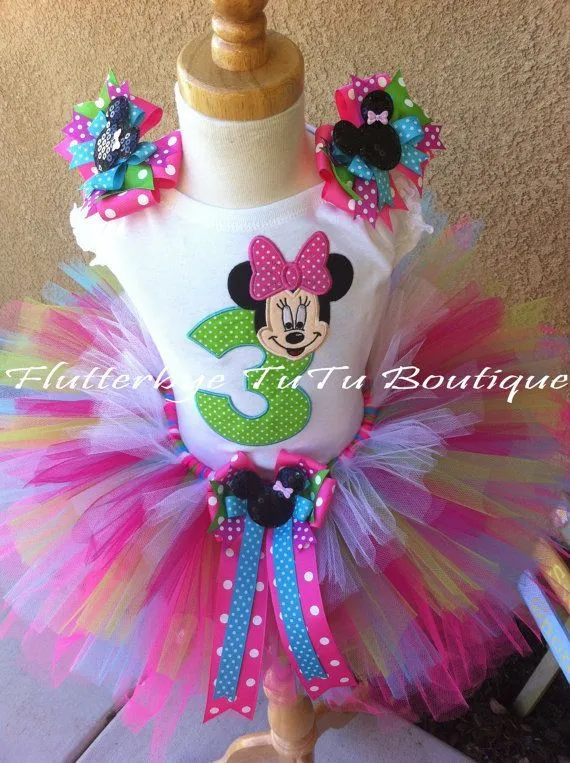 Happy Birthday Minnie Mouse TuTu Set (Ages 1-9) on Etsy, $54.50 ...