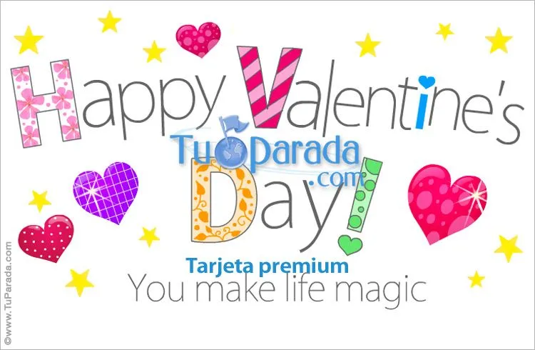 Happy Valentine's Day, San Valentín, tarjetas Happy Valentine's Day, San Valentín, tarjetas